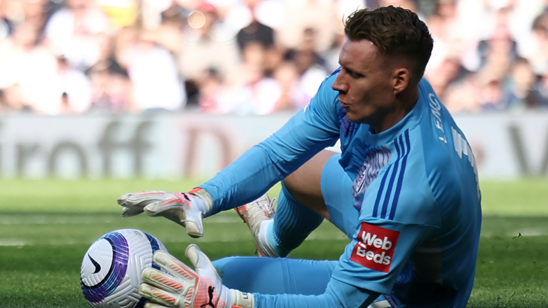 Beim FC Fulham im Tor: Bernd Leno Beim FC Fulham im Tor: Bernd Leno
