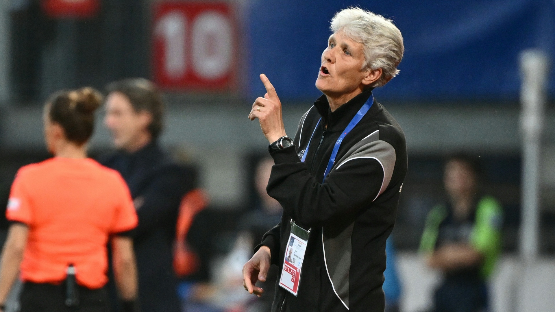 Die Schweizer Nationaltrainerin Pia Sundhage Die Schweizer Nationaltrainerin Pia Sundhage