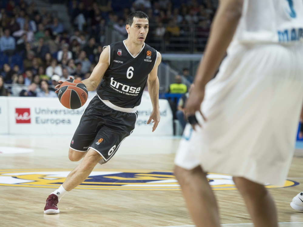 Nikos Zisis trug 151-mal das Trikot von Bamberg Nikos Zisis trug 151-mal das Trikot von Bamberg