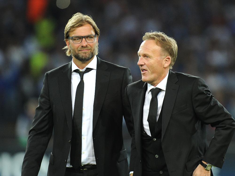 Jürgen Klopp (l.) und Hans-Joachim Watzke (r.) Jürgen Klopp (l.) und Hans-Joachim Watzke (r.)