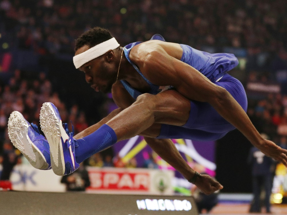 US-Dreispringer Will Claye sprang erneut über 18 m US-Dreispringer Will Claye sprang erneut über 18 m