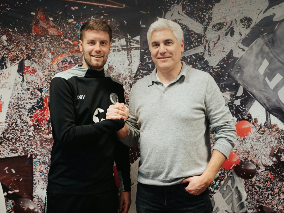 Fabian Hürzeler (l.) wird neuer Chefcoach des FC St. Pauli