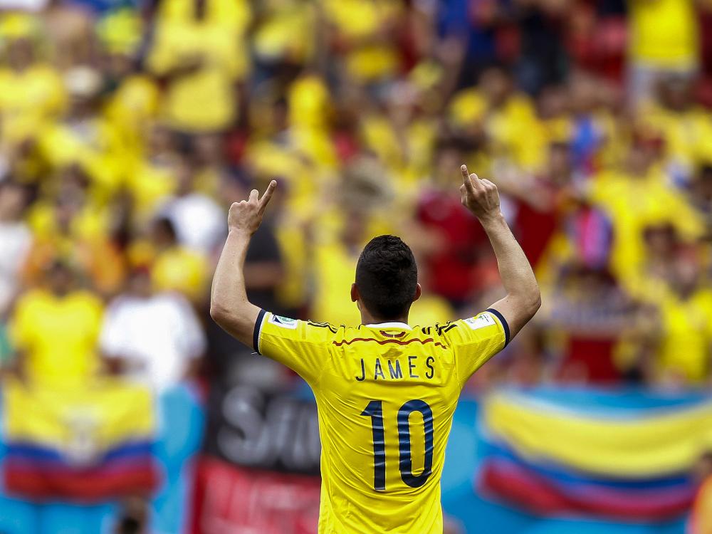 Auch das schönste WM-Tor erzielte James Rodriguez