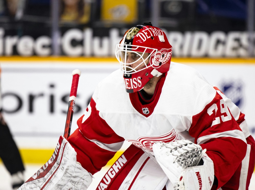 Thomas Greiss verhalf seinen Red Wings zum Sieg Thomas Greiss verhalf seinen Red Wings zum Sieg