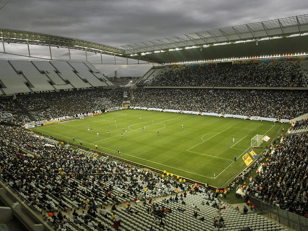 Die Arena in São Paulo ist noch nicht vollständig fertig