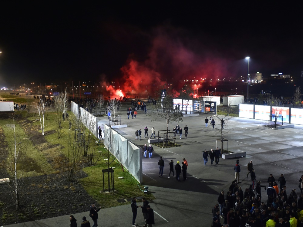 Lyon-Anhänger randalierten vor dem Spiel gegen Moskau