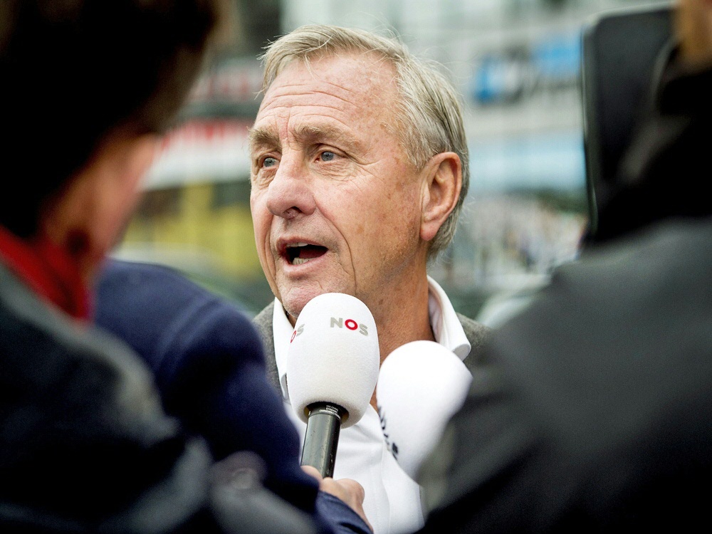 Johan Cruyff gibt sich zuversichtlich