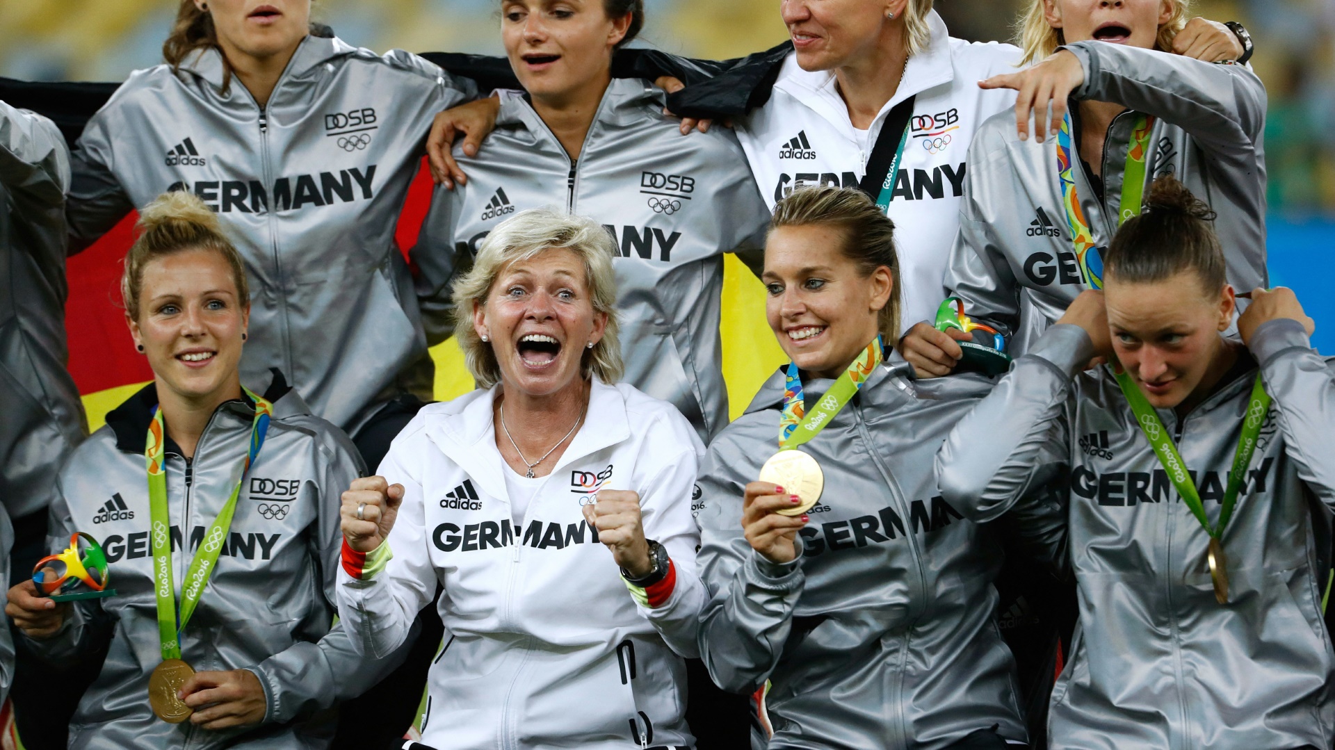 Die langjährige Bundestrainerin Silvia Neid holte 2016 zum Abschied Olympia-Gold