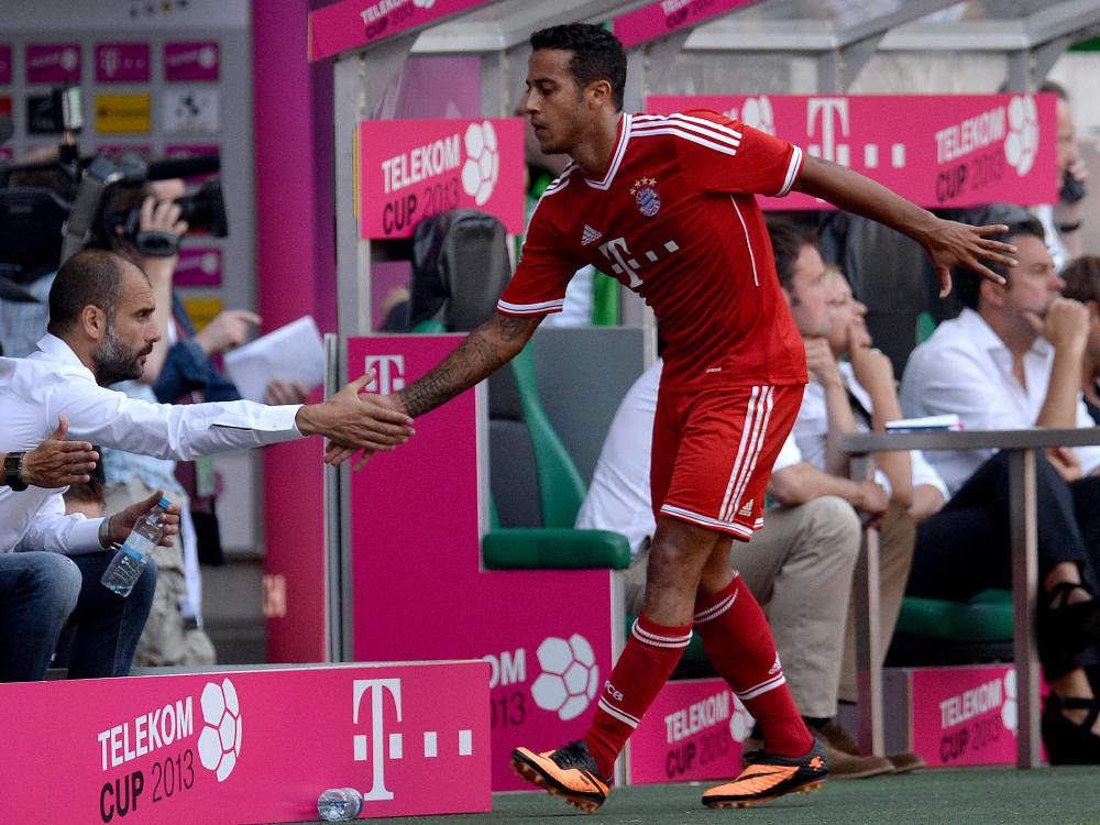 Guardiola ist im Fall Thiago positiv gestimmt Guardiola ist im Fall Thiago positiv gestimmt