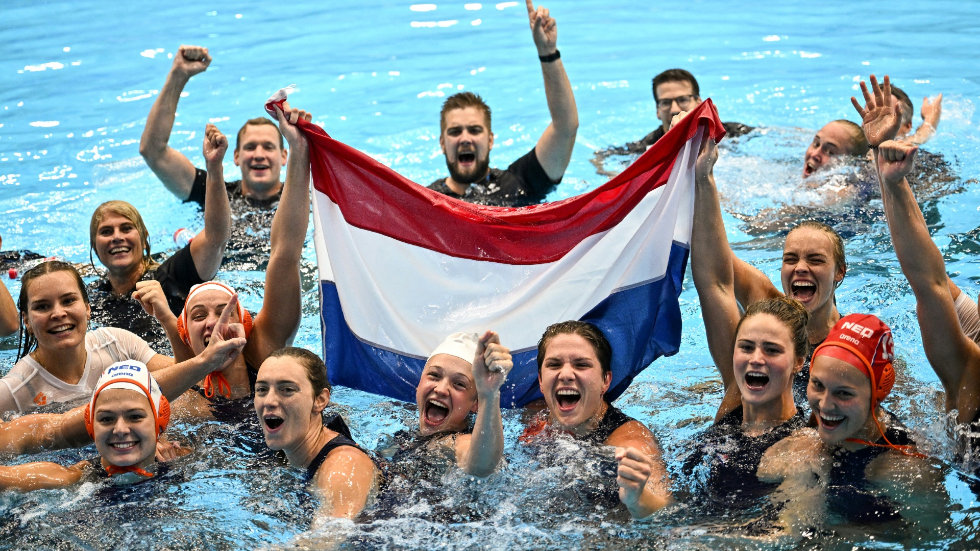 Die niederländischen Wasserballerinnen gewinnen WM-Titel