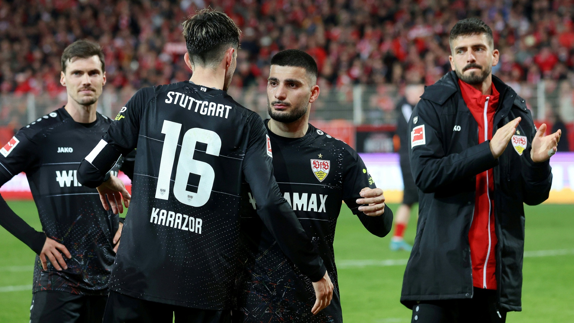 VfB-Stürmer Deniz Undav (Mitte) beendete seine Durststrecke VfB-Stürmer Deniz Undav (Mitte) beendete seine Durststrecke