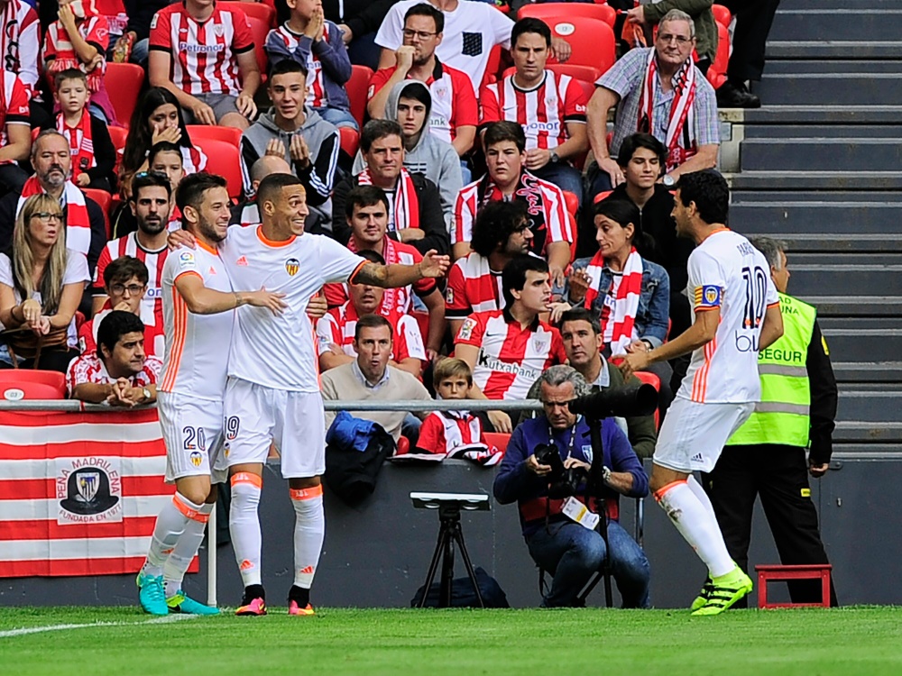 Siegestreffer für Valencia durch Dani Parejo (rechts im Bild)