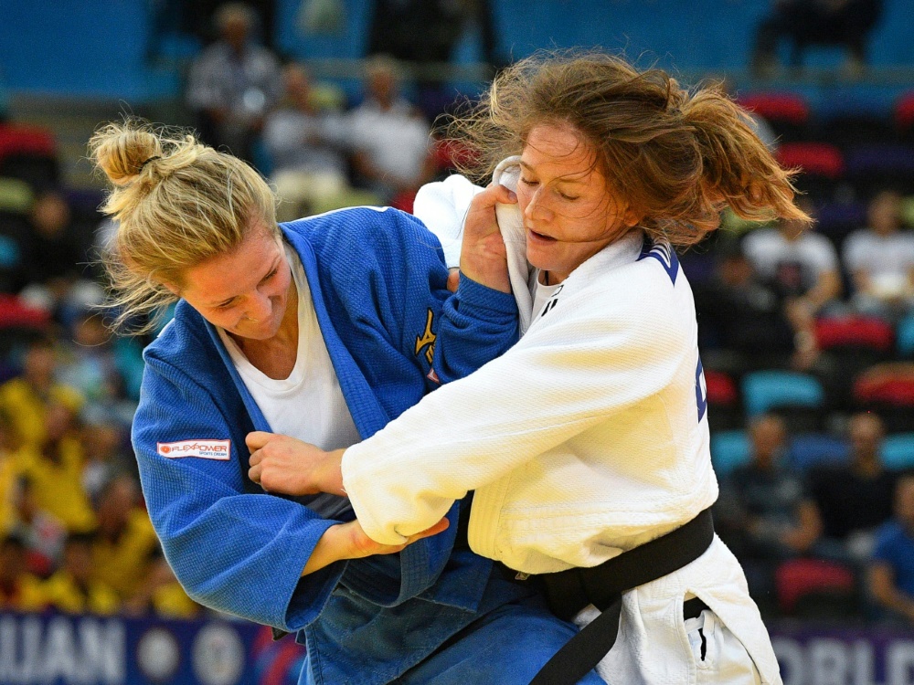 Martyna Trajdos (r.) gewinnt Bronze bei der Judo-EM Martyna Trajdos (r.) gewinnt Bronze bei der Judo-EM