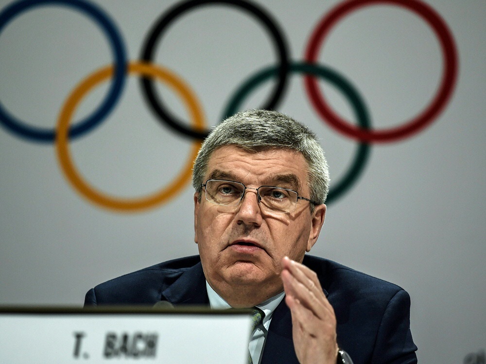 Thomas Bach lobte in seiner Rede die Anstrengungen des IOC