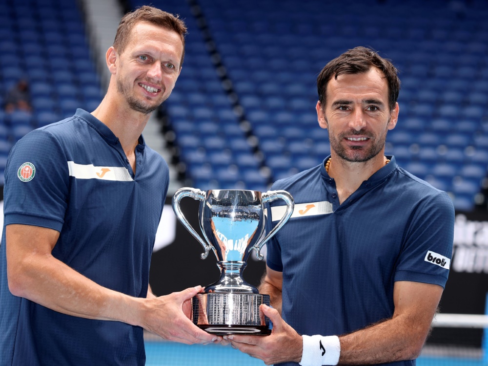 Ivan Dodig (r.) und Filip Polasek holen Doppel-Titel Ivan Dodig (r.) und Filip Polasek holen Doppel-Titel