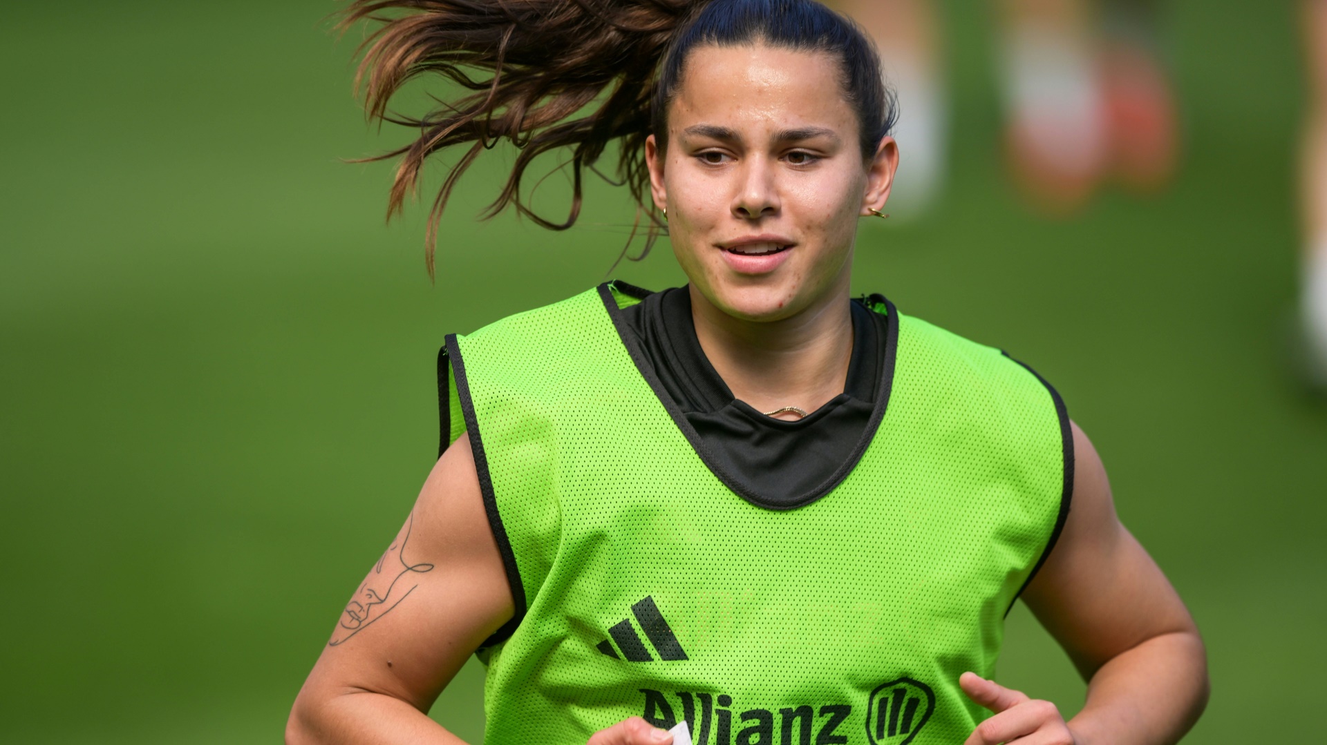 Lena Oberdorf im Training vor dem Pokalfinale Lena Oberdorf im Training vor dem Pokalfinale