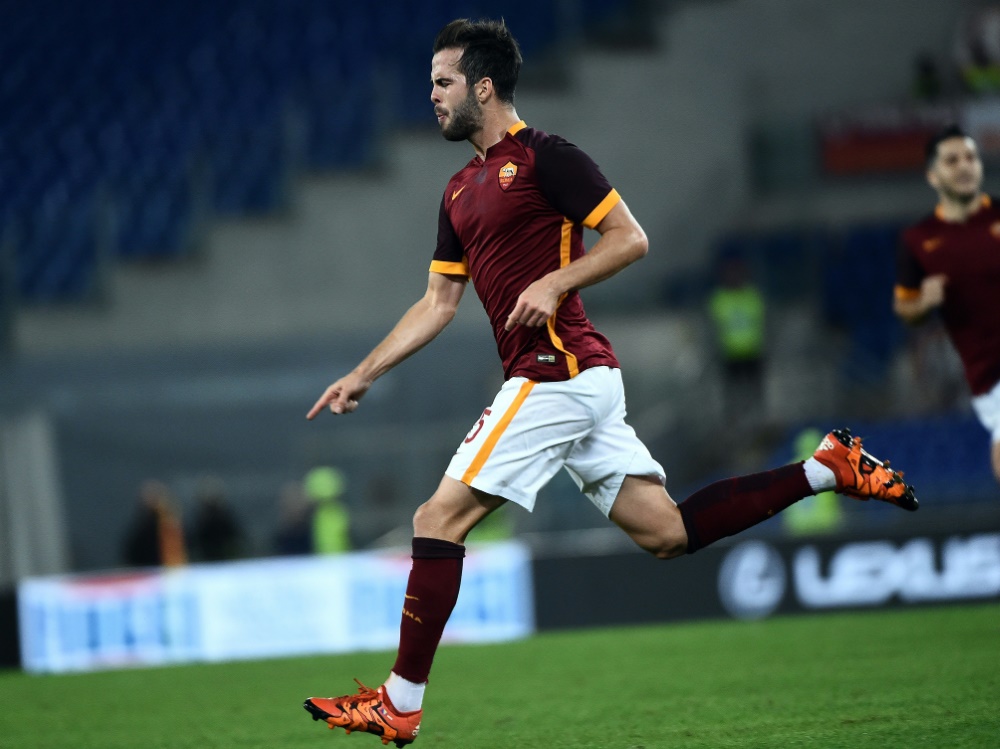 Miralem Pjanić bejubelt seinen Führungstreffer Miralem Pjanić bejubelt seinen Führungstreffer