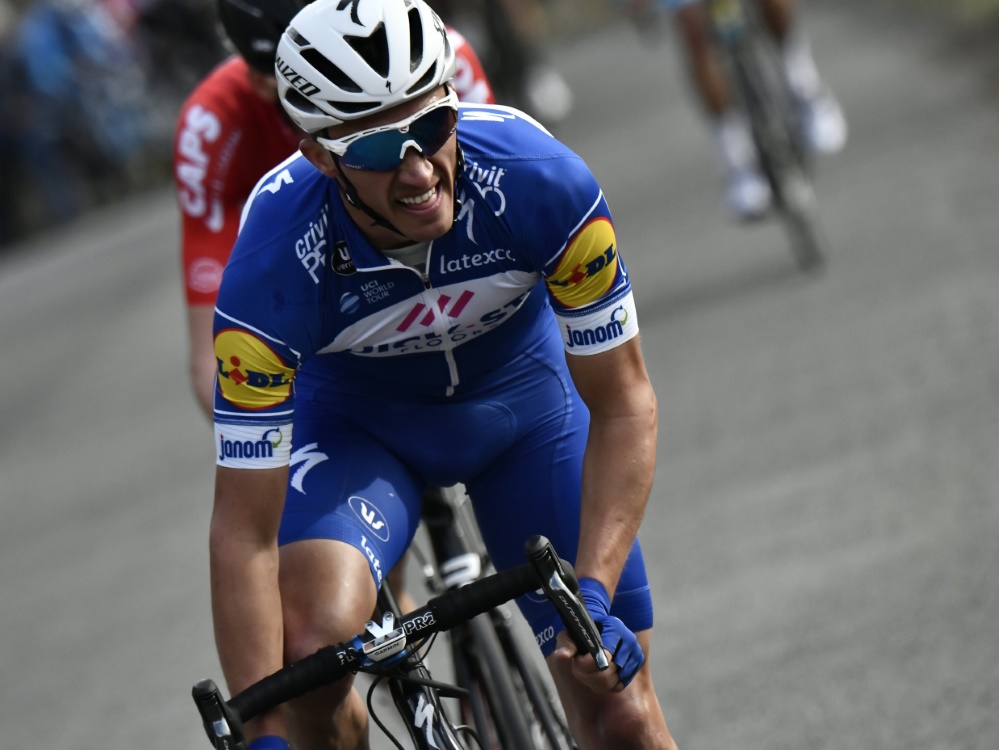 Alaphilippe war auf der ersten Etappe der Schnellste Alaphilippe war auf der ersten Etappe der Schnellste