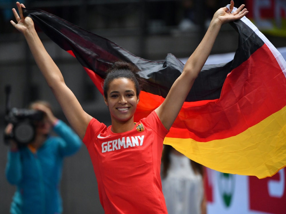 Freut sich über Bronze: Marie-Laurence Jungfleisch Freut sich über Bronze: Marie-Laurence Jungfleisch
