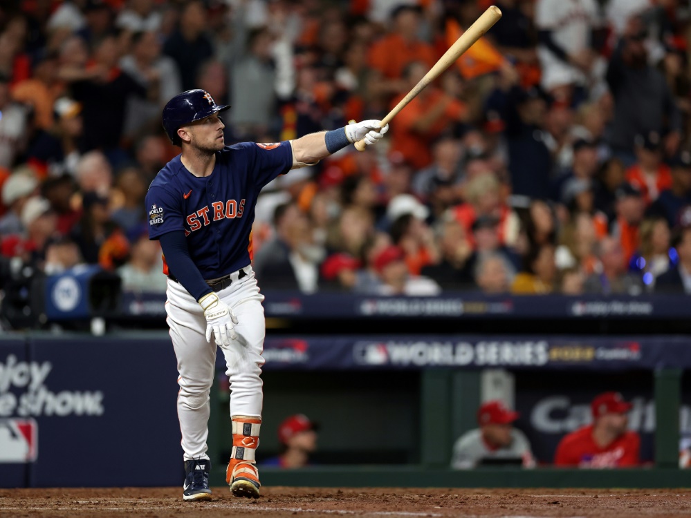 Einziger Homerun des Abends: Houstons Alex Bregman