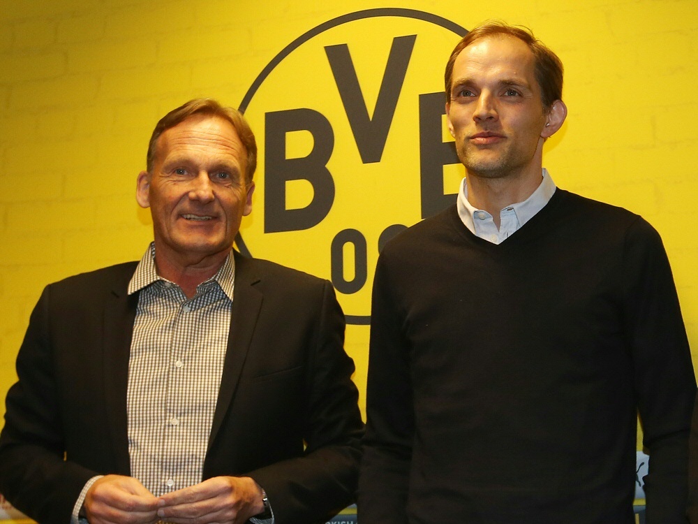 Hans-Joachim Watzke und BVB-Trainer Thomas Tuchel