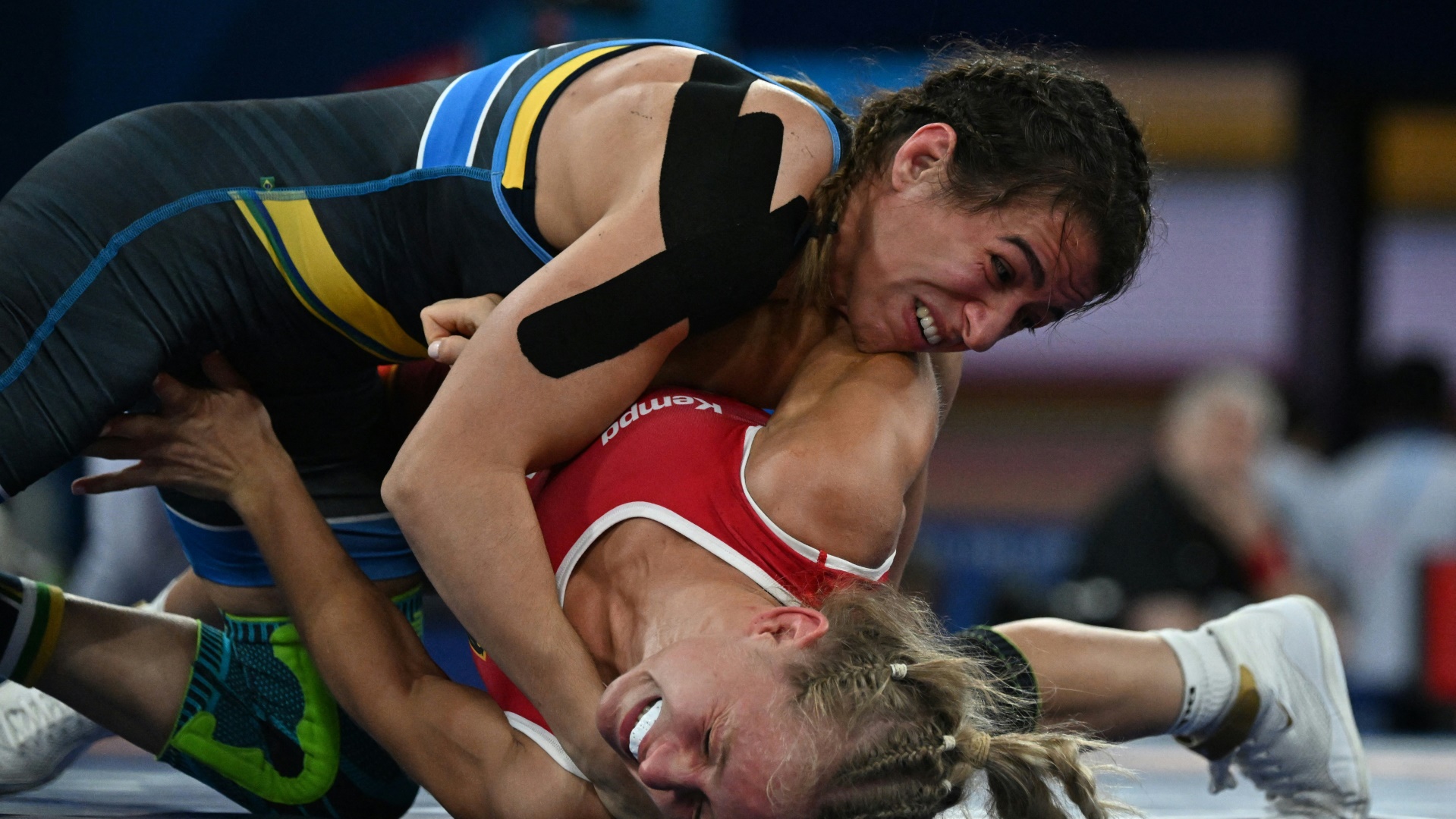 Sandra Paruszewski (in rot) scheidet bei Olympia aus