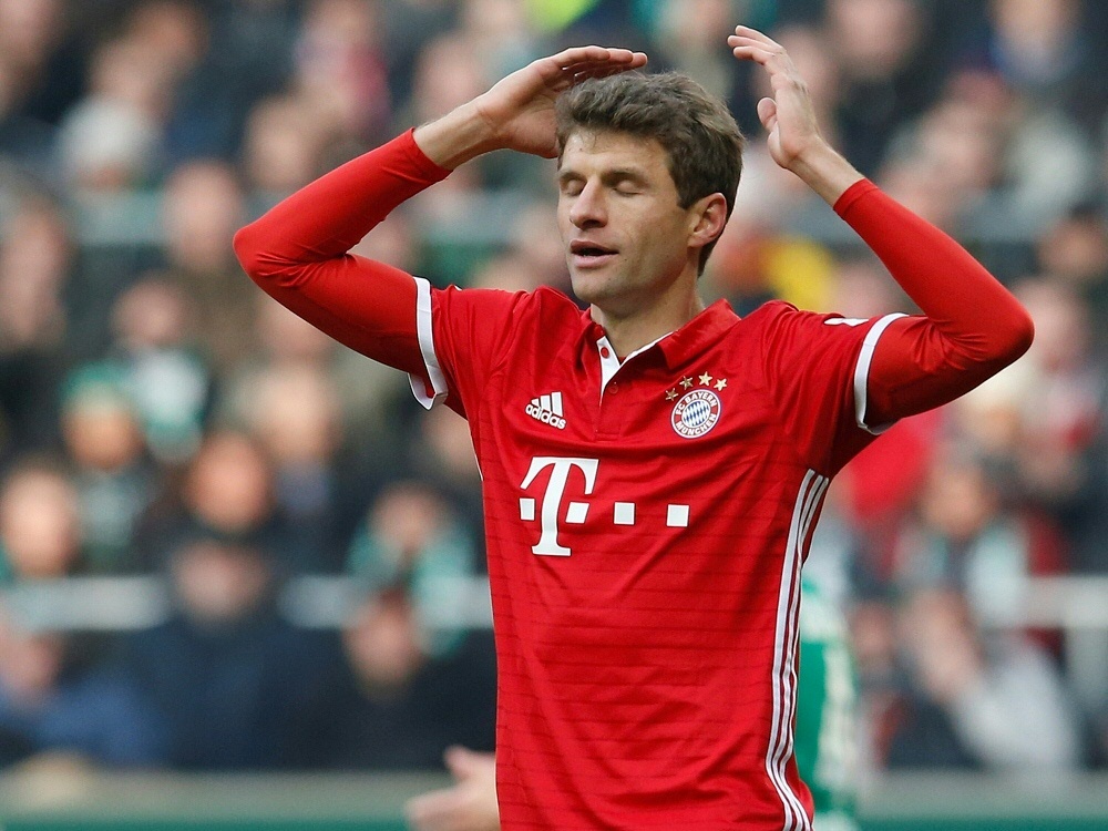 Müller war nicht zufrieden mit der Leistung gegen Bremen