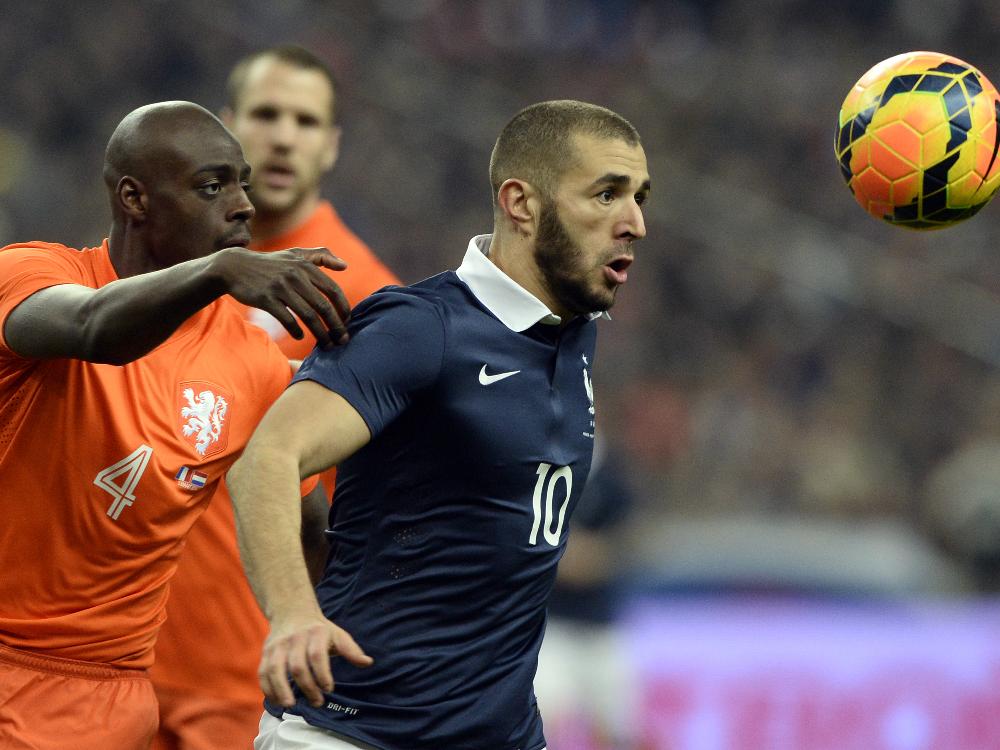Karim Benzema traf zum 1:0 gegen die Niederlande
