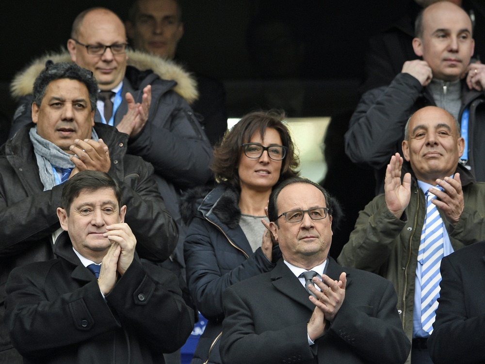 Francois Hollande verfolgte das Spiel im Stade de France