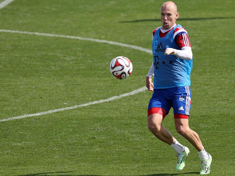 Arjen Robben zurück im Training