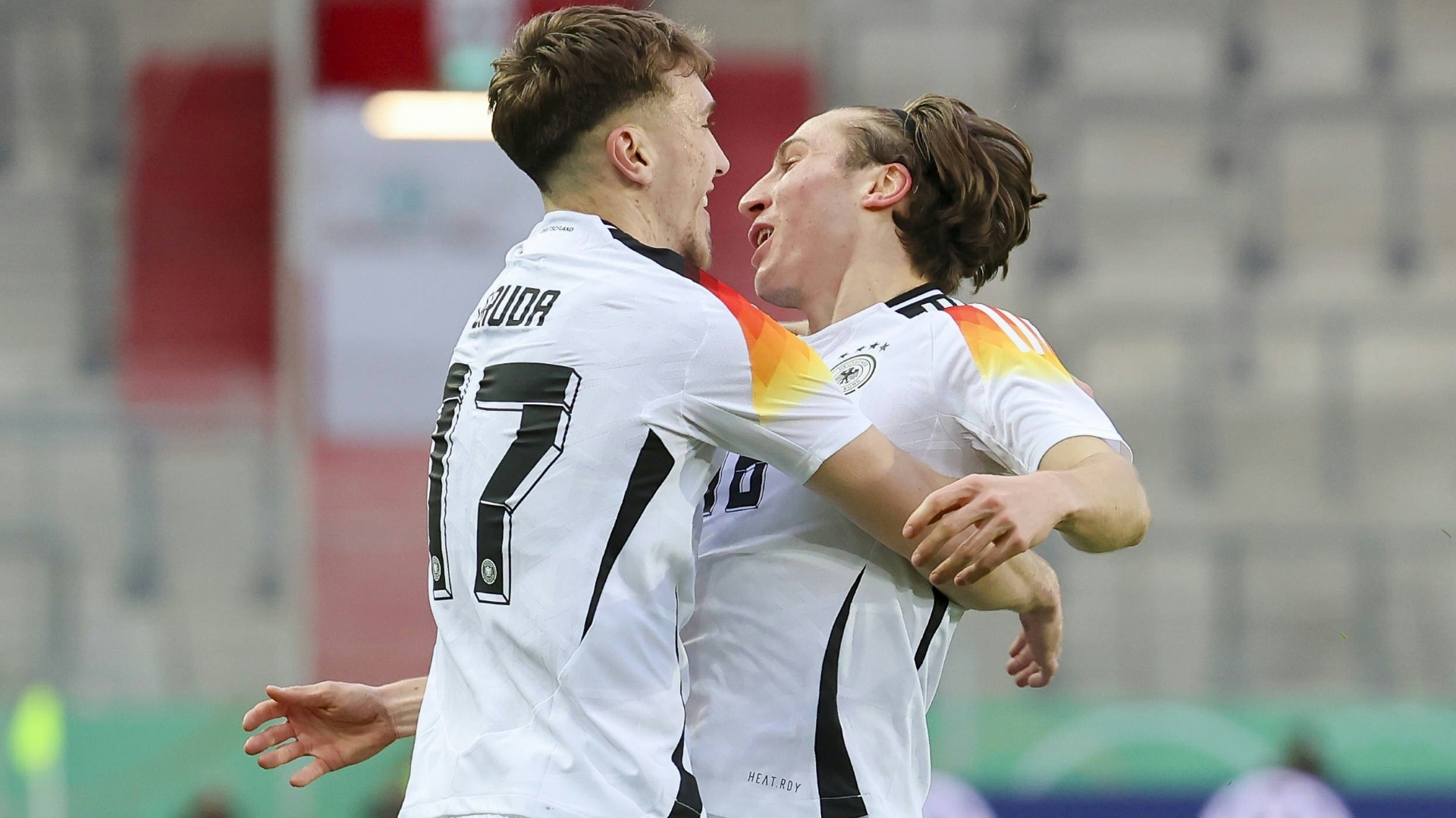 Gruda und Reitz im Trikot der deutschen U21-Nationalmannschaft