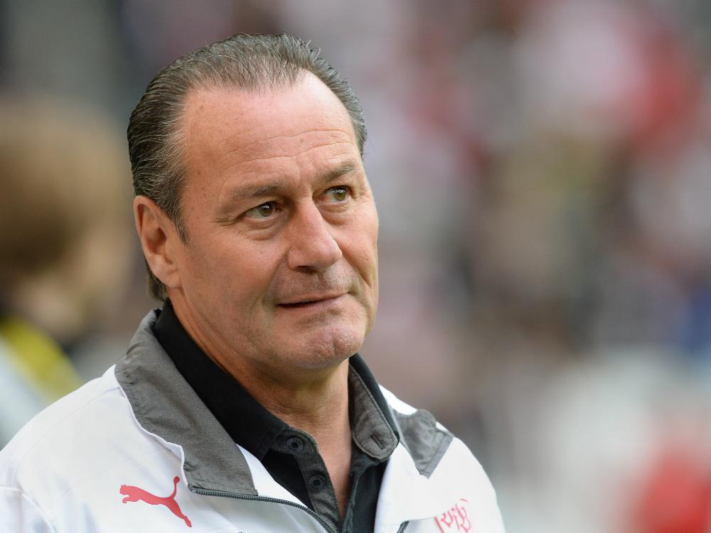 VfB-Trainer Huub Stevens weiterhin auf Spielersuche