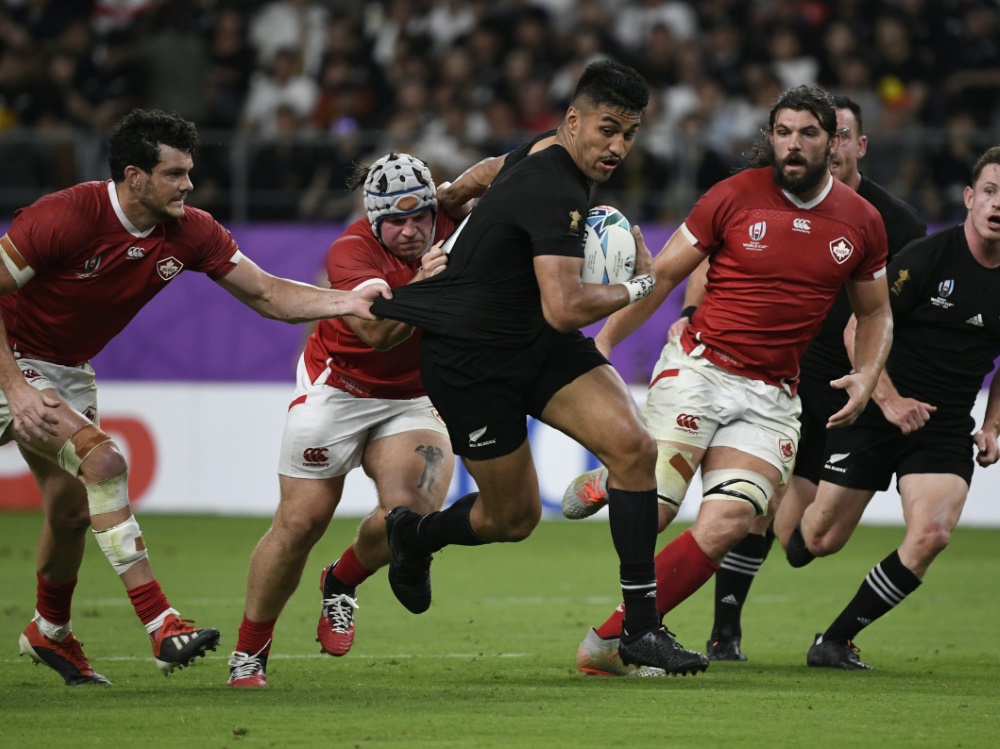 Neuseeland schlägt Kanada bei der Rugby-WM deutlich Neuseeland schlägt Kanada bei der Rugby-WM deutlich