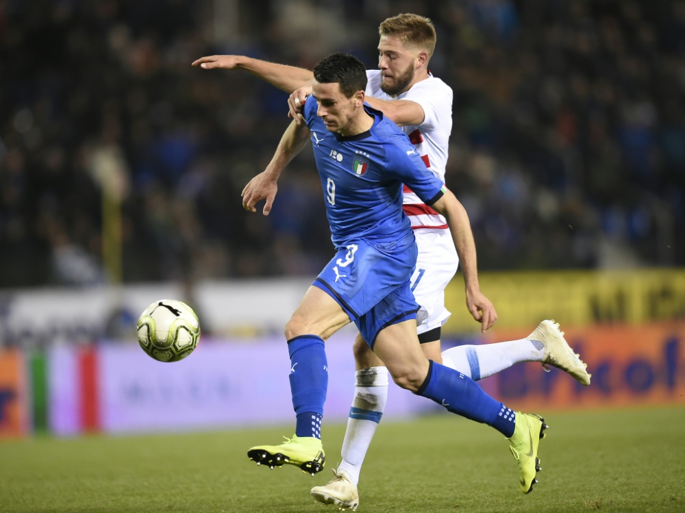 Italien musste lange auf den Siegtreffer warten Italien musste lange auf den Siegtreffer warten