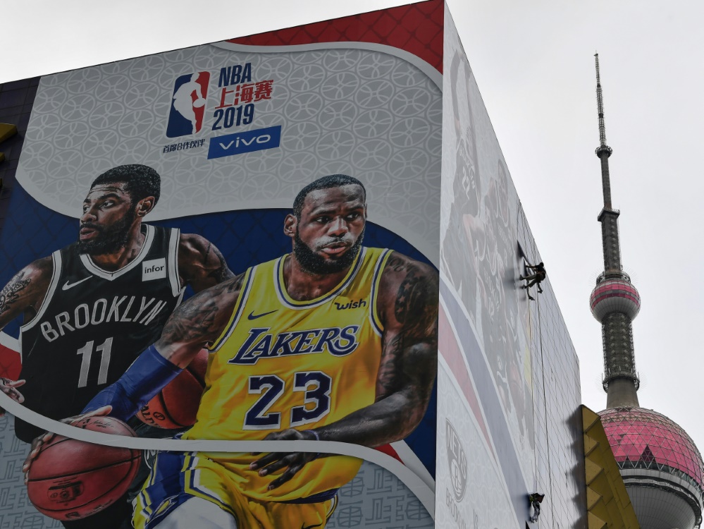 NBA-Werbebanner in China wurden entfernt NBA-Werbebanner in China wurden entfernt