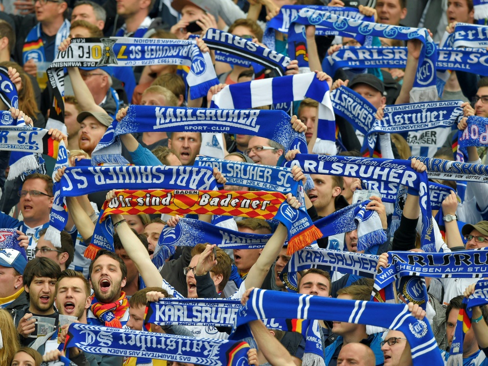 Geldstrafe für Karlsruher SC wegen Fan-Fehlverhalten