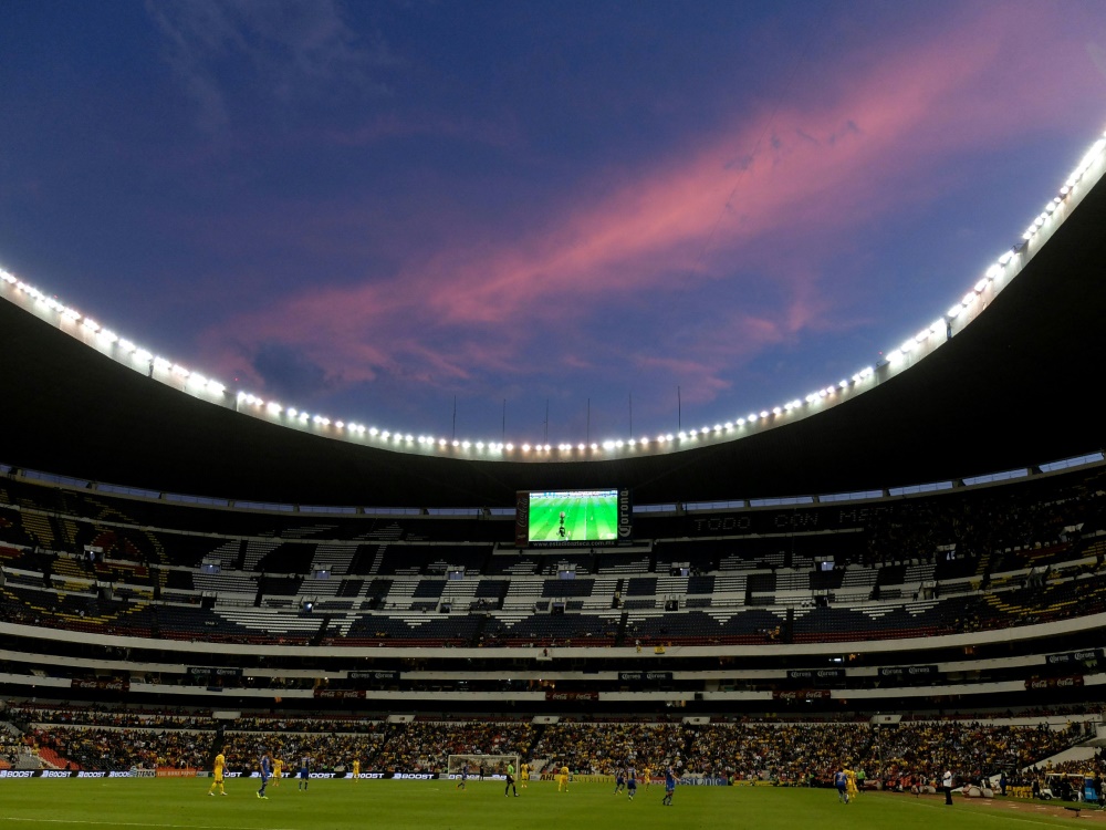 Das Azteken-Stadion wurde durch das Erdbeben beschädigt