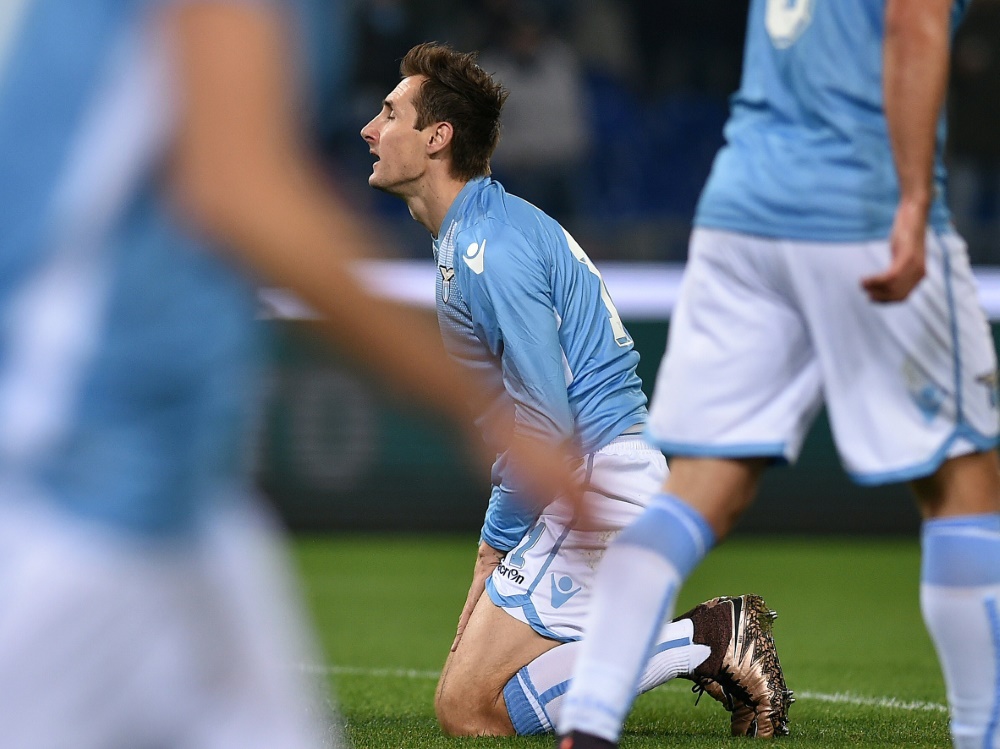 Erneuter Rückschlag für Miroslav Klose und Lazio Rom
