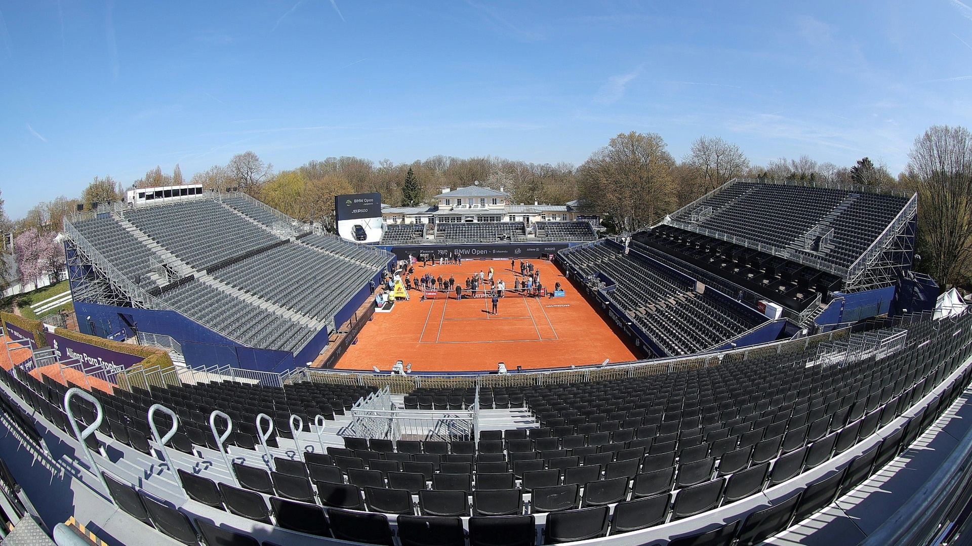Der neue Centre Court des ATP-Turniers in München ist bereit