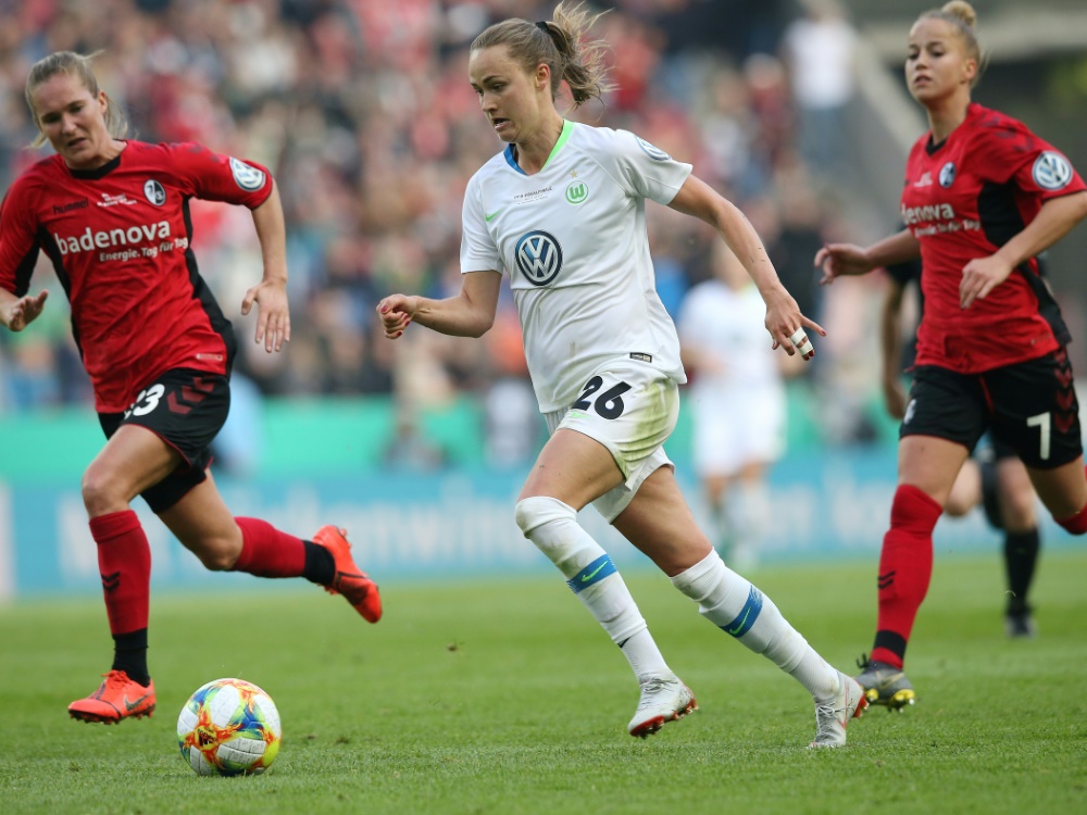 Im DFB-Pokal der Frauen trifft Wolfsburg auf Freiburg