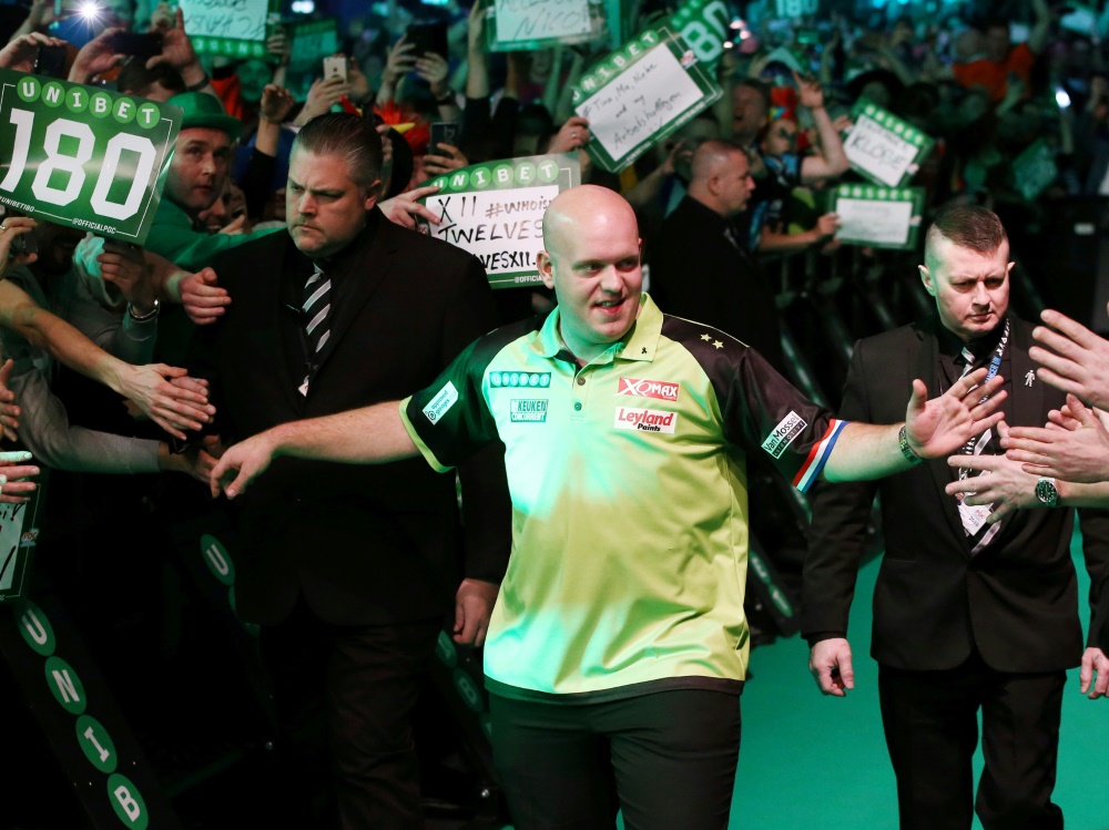 Michael van Gerwen wird auch 2019 wieder in Berlin Pfeile werfen Michael van Gerwen wird auch 2019 wieder in Berlin Pfeile werfen