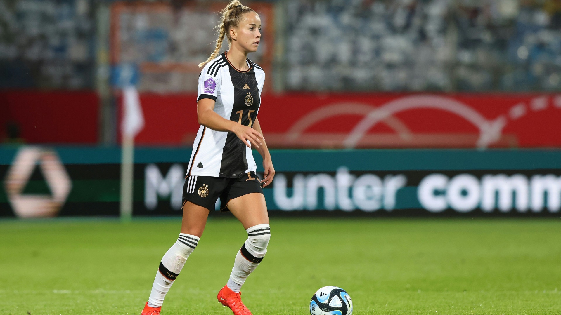 Giulia Gwinn sieht die deutsche Nationalmannschaft bei Interimstrainer Horst Hrubesch gut aufgehobe