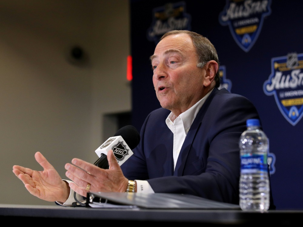 Commissioner Gary Bettman stellte die Pläne vor Commissioner Gary Bettman stellte die Pläne vor