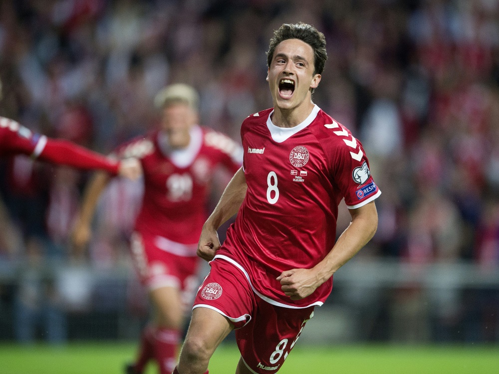 Bremens Thomas Delaney traf zum 1:0 für Dänemark