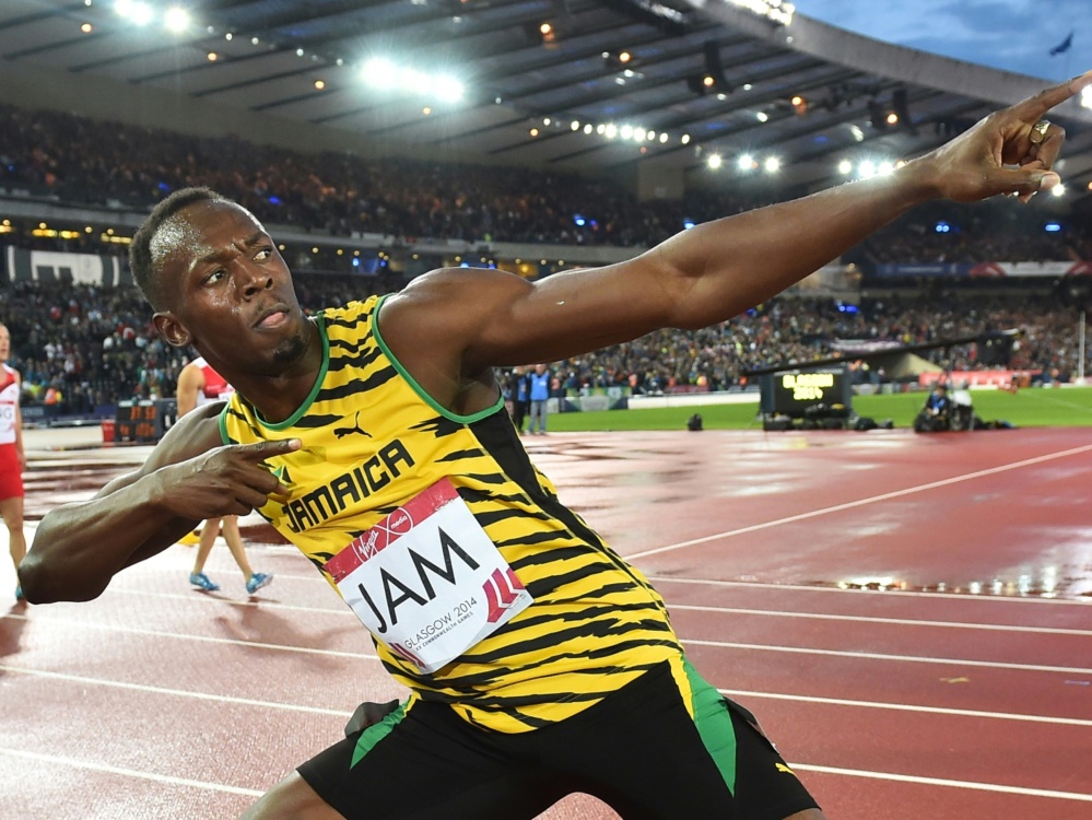 Usain Bolt könnte auch so seine Tore bejubeln