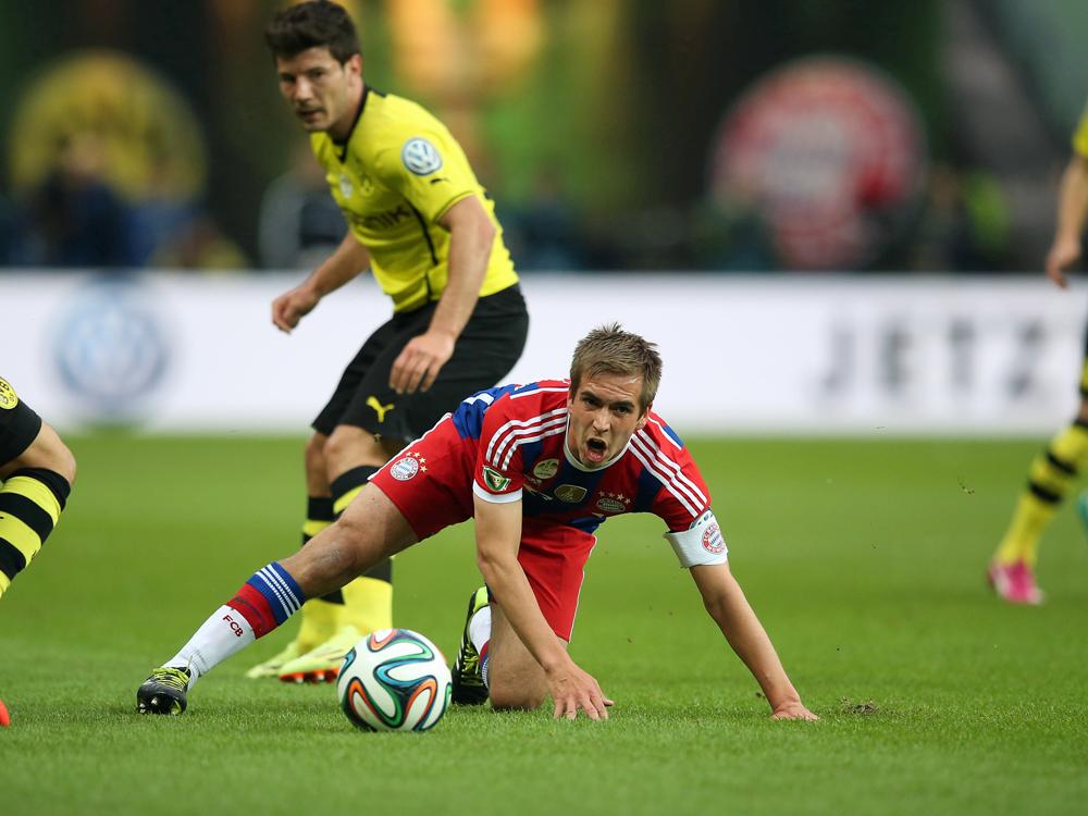 Philipp Lahm hat sich im Finale wohl nur leicht verletzt Philipp Lahm hat sich im Finale wohl nur leicht verletzt