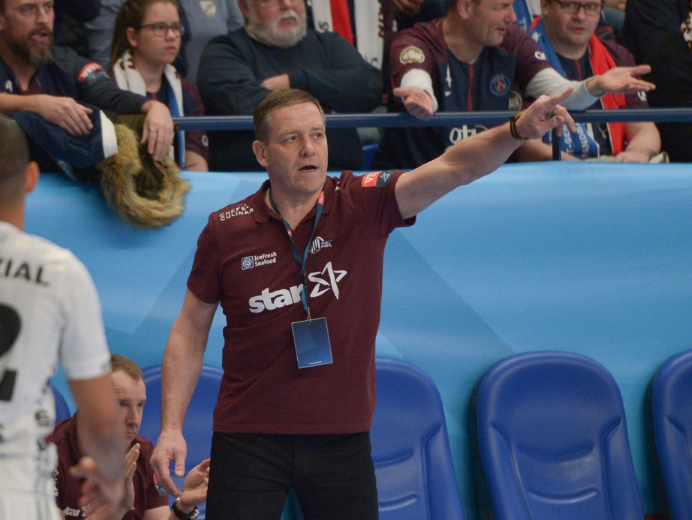 Das Team von THW-Trainer Alfred Gislason ist Gruppensieger der Gruppe D Das Team von THW-Trainer Alfred Gislason ist Gruppensieger der Gruppe D