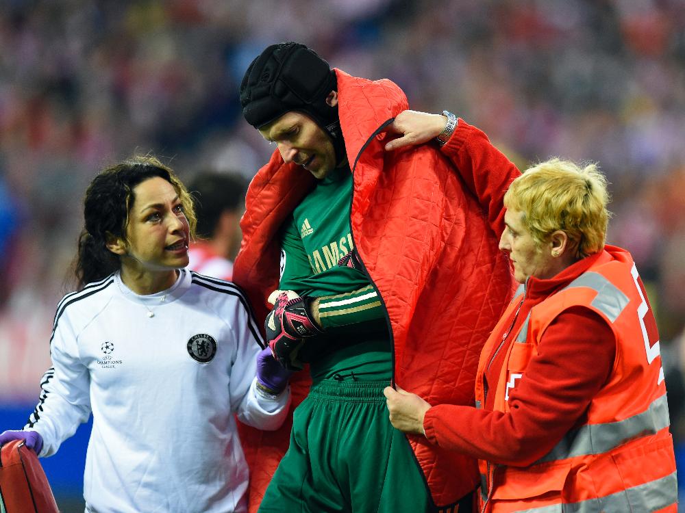 Petr Cech verletzte sich in Madrid schwer