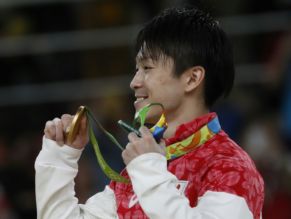 Uchimura gewann bei Olympia 2016 in Rio Gold Uchimura gewann bei Olympia 2016 in Rio Gold