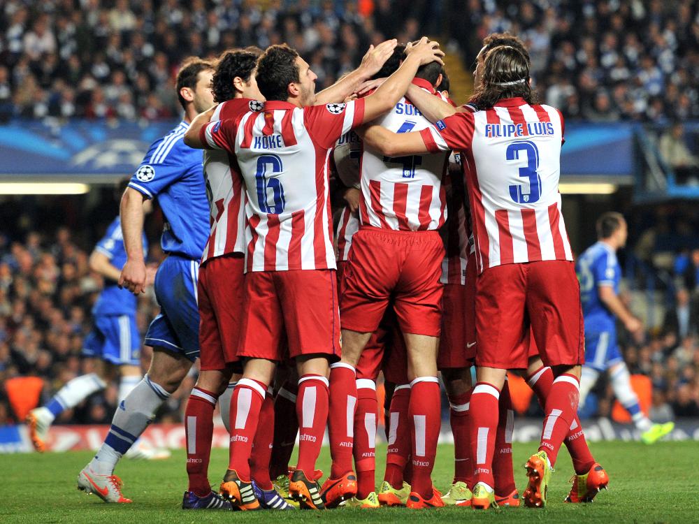 Ausgelassener Jubel: Atlético Madrid steht im CL-Finale